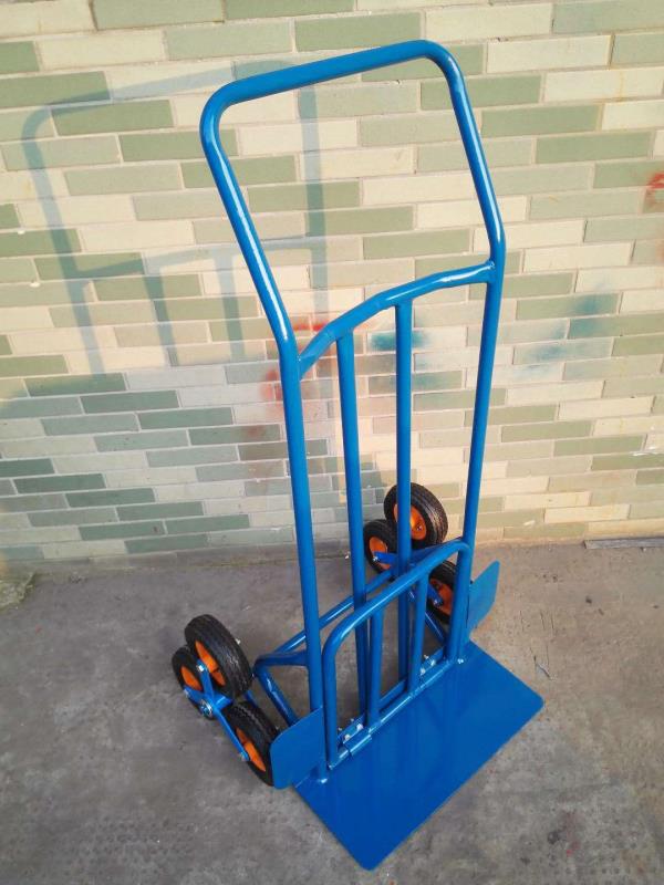 Six Wheels Plus Length Stair Moving Truck Tiger Truck Cargo Moving Truck Trolley Thickened Iron Plate Round Tube High-Quality Bearing Heavy Duty Nylon Casters Tiger Truck Trolley Oil Drum Car Pushing Cloth undefined