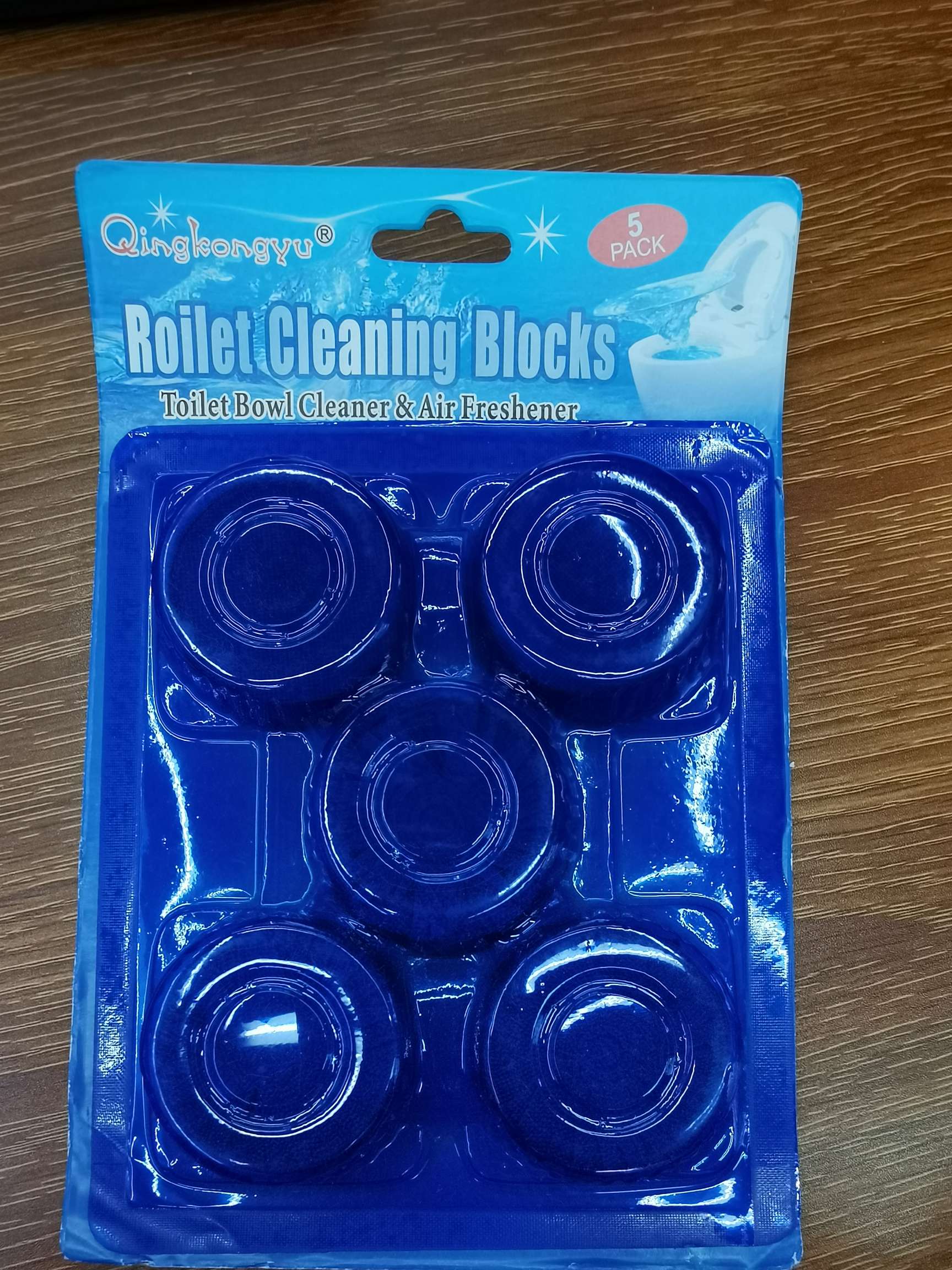 5Pcs Blue Bubbles