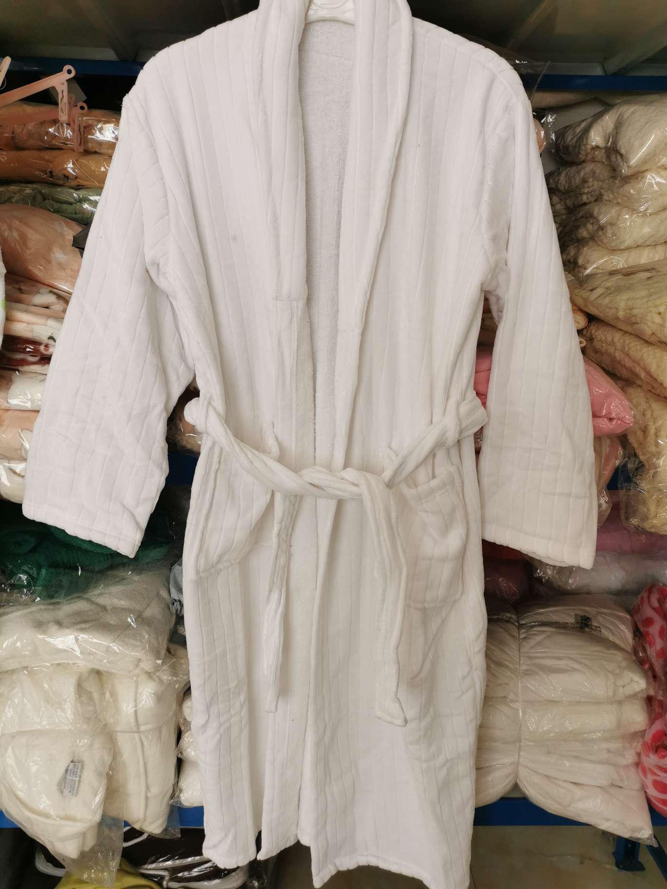Cut Cotton Adult Bathrobe Pyjamas Nightgown Winter Pyjamas Women's Thick Cotton Bathrobe