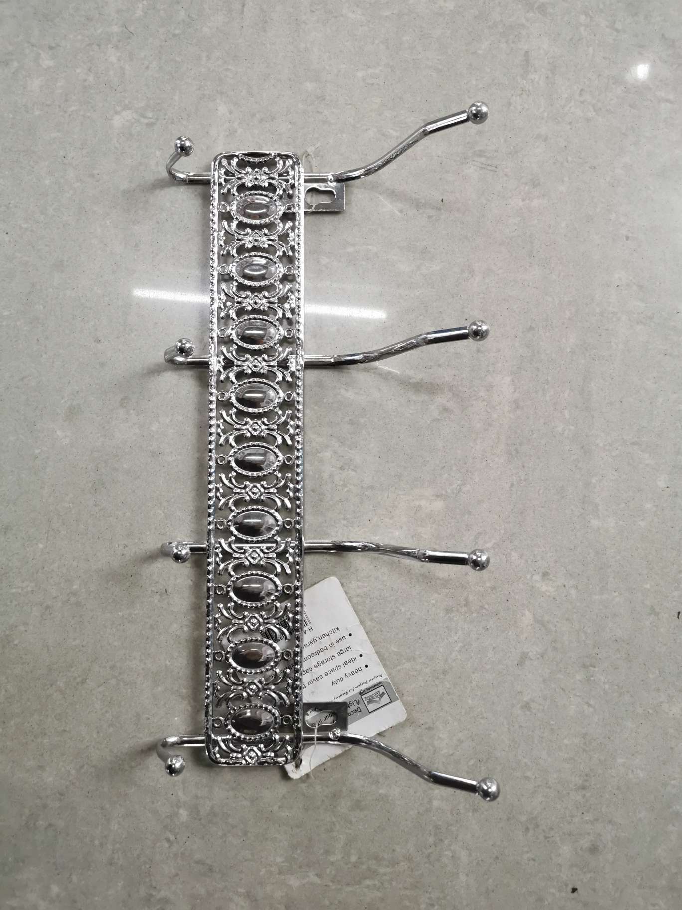 银色宝石花4勾挂钩