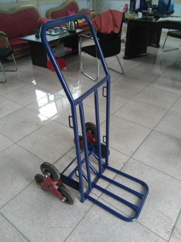 Six Wheels Plus Length Stair Moving Truck Tiger Truck Cargo Moving Truck Trolley Thickened Iron Plate Round Tube High-Quality Bearing Heavy Duty Nylon Casters Tiger Truck Trolley Oil Drum Car Pushing Cloth Specification drawing