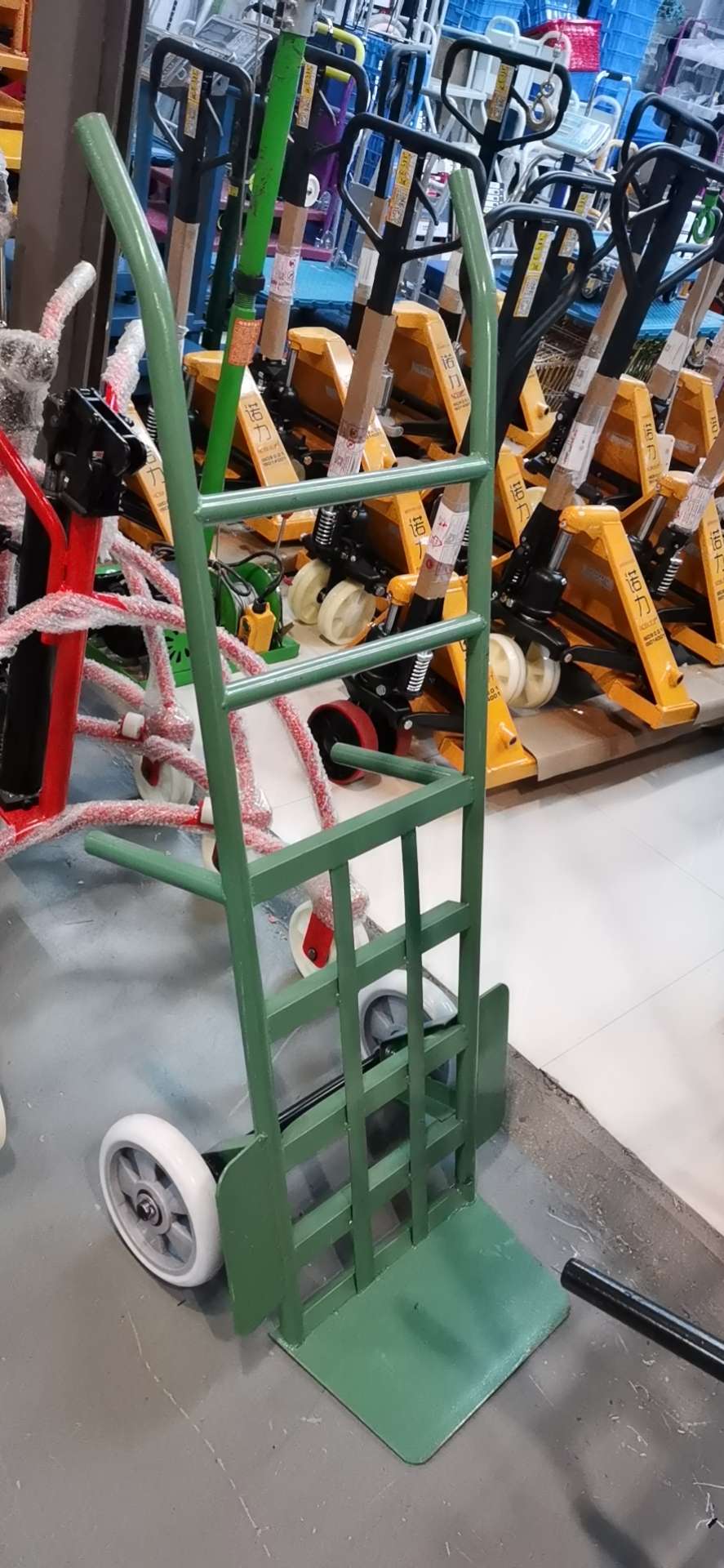 Thickened Steel Steel Plate Triangle Iron Warehouse Logistics Trolley Push Truck Flat Car Logistics Transport Car Tiger Car undefined