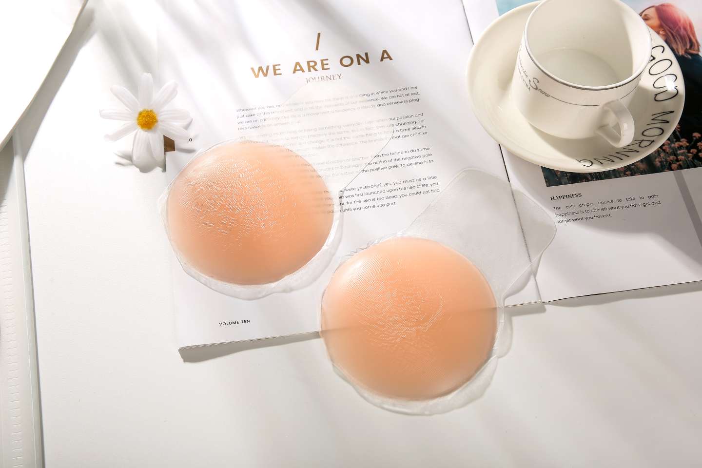 Silicone gel anti-protrusion top support invisible lifting chest patch for thin women's wedding dresses to prevent sagging Specification image