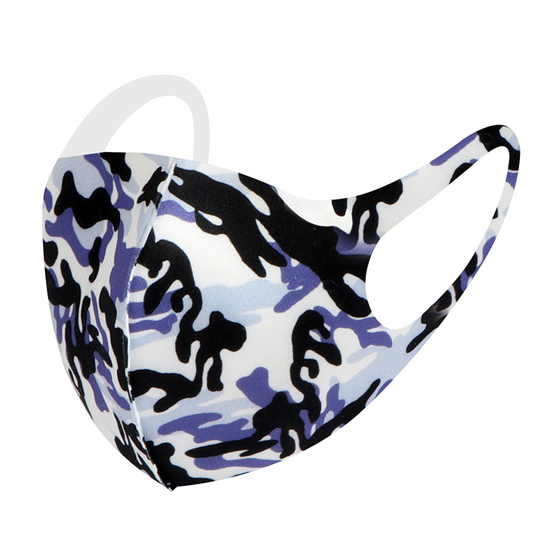 Morado camuflaje air layer calor respirable comodidad máscara