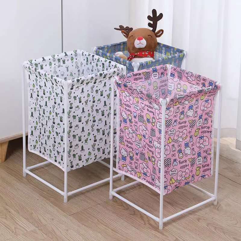 Simple household linen dirty clothes storage basket folding bracket waterproof oversized dirty clothes basket storage box