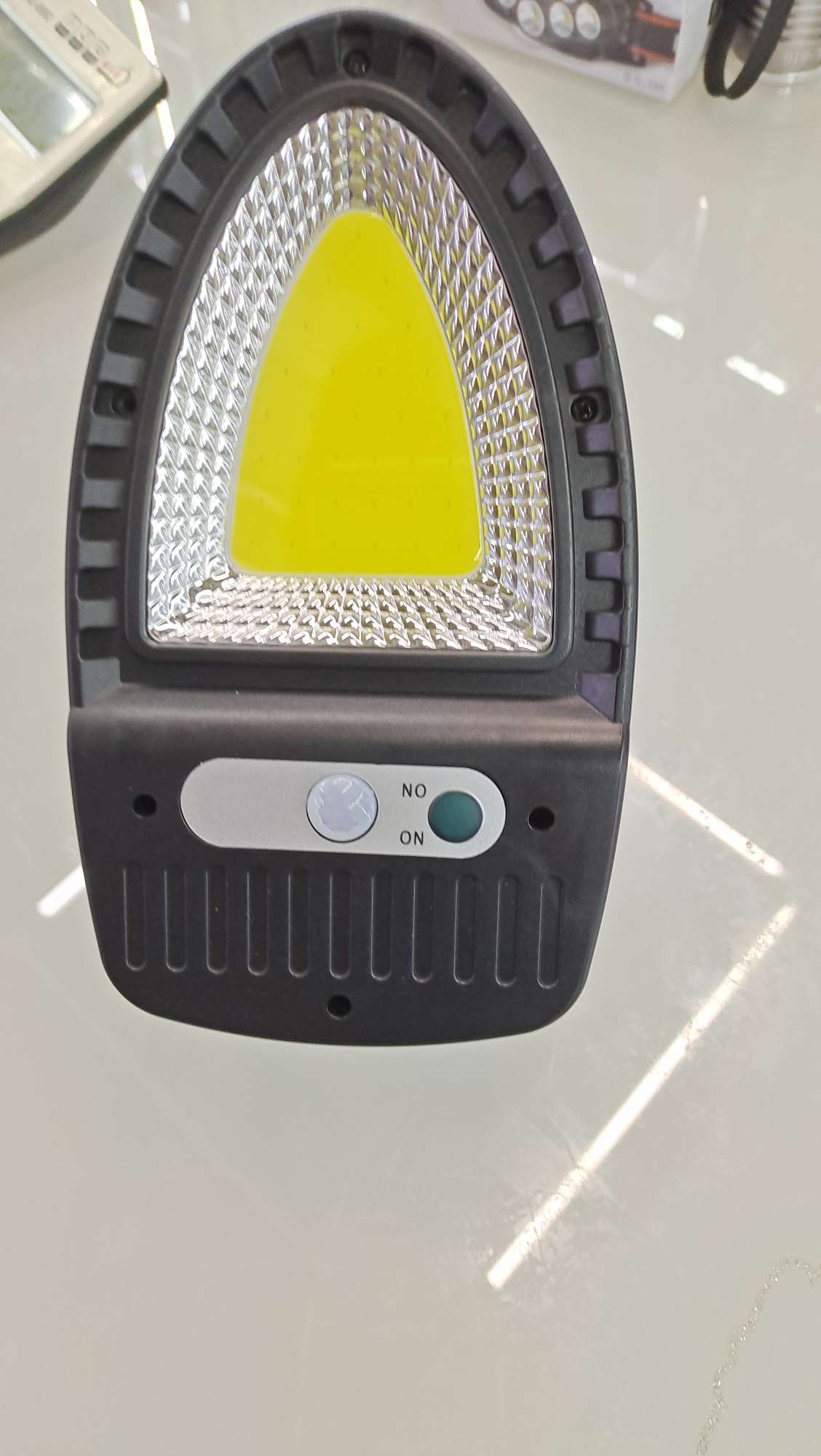 Solar-powered charging sensor lamp 608ACoB details Picture