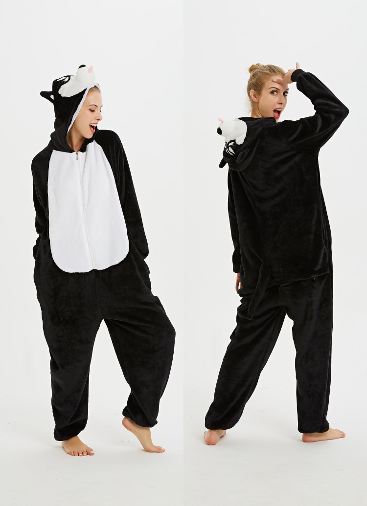 Flannel autumn and Winter Bubble Tianma Unicorn Animal one-piece pajamas and home wear 2020 New style detail image 9