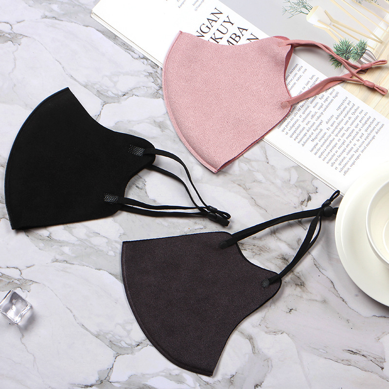 Orejeras de terciopelo gris oscuro con máscara suave y cómoda ajustable