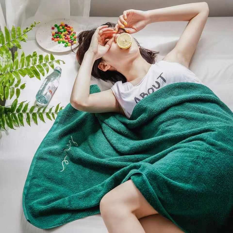 Ins-style pure cotton high-end towel and bath towel, no shedding, no color fading, comfortable and soft, home gift towel Item Picture