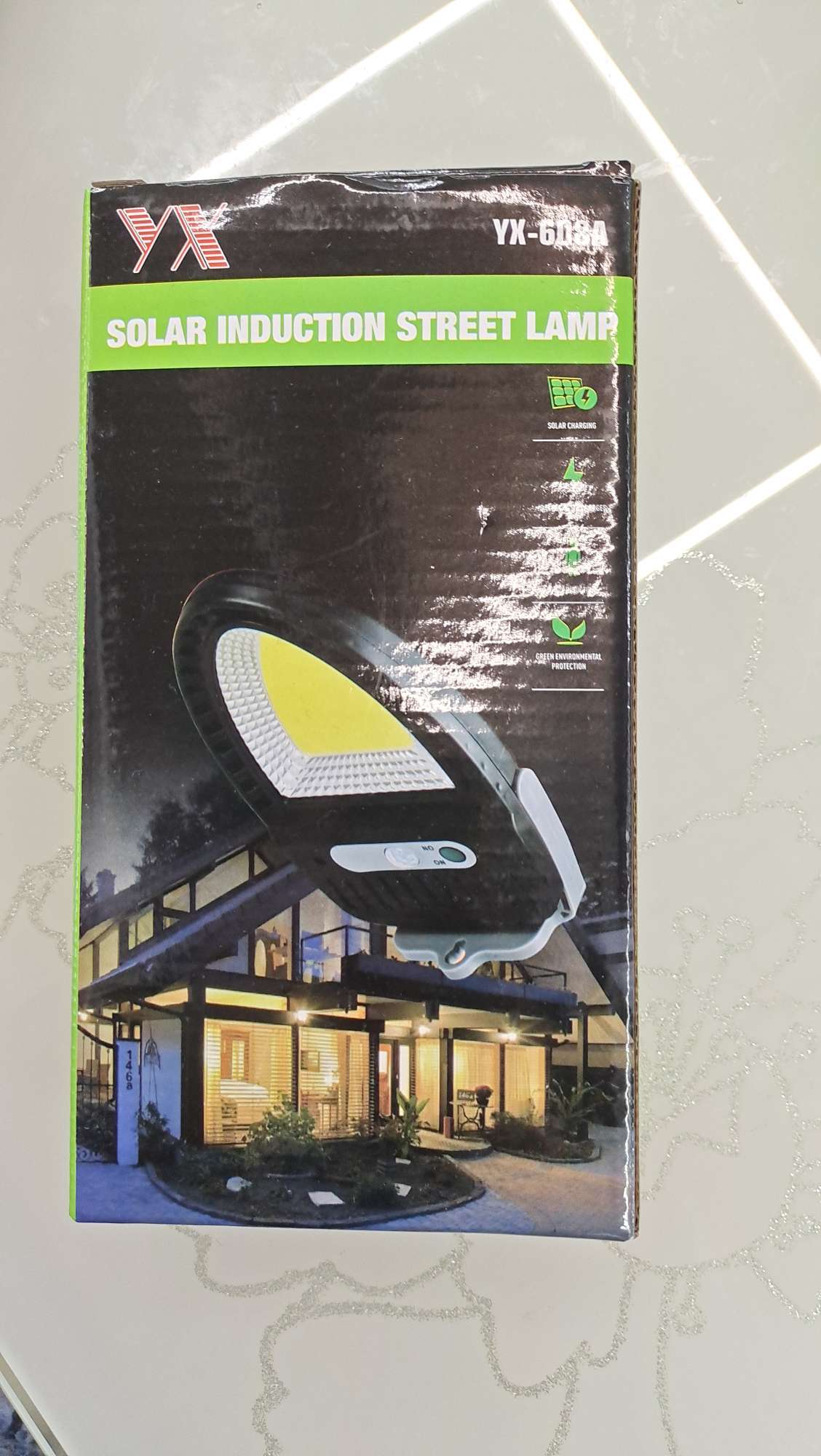 Solar-powered charging sensor lamp 608ACoB detail image 3