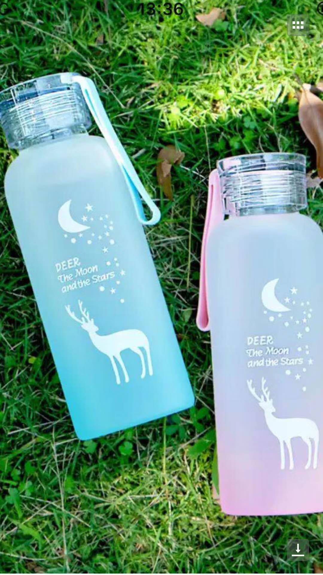 硅胶提手携带方便喷胶小鹿水杯详情图6