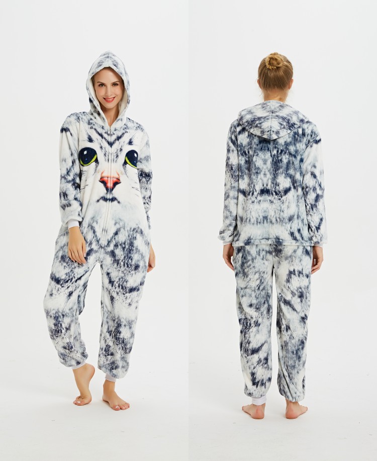 Flannel autumn and Winter Bubble Tianma Unicorn Animal one-piece pajamas and home wear 2020 New style detail image 17
