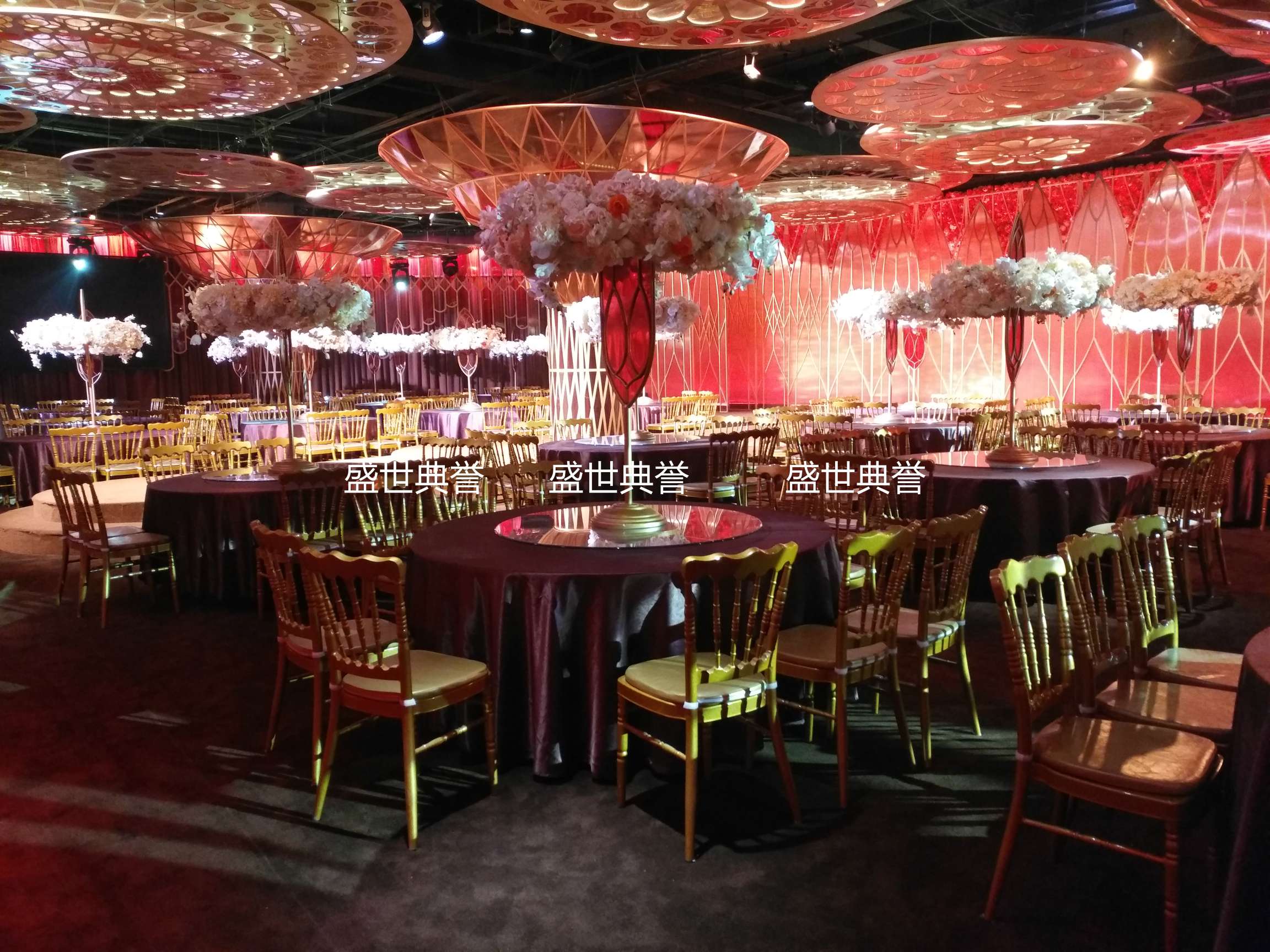 三亚度假酒店户外婚礼竹节椅饭店宴会厅铝合金椅子外贸婚庆皇冠椅详情图20