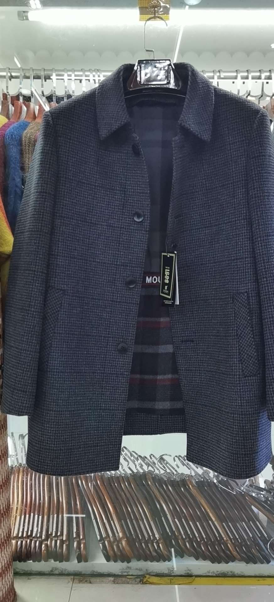 羊绒内胆羽绒可脱