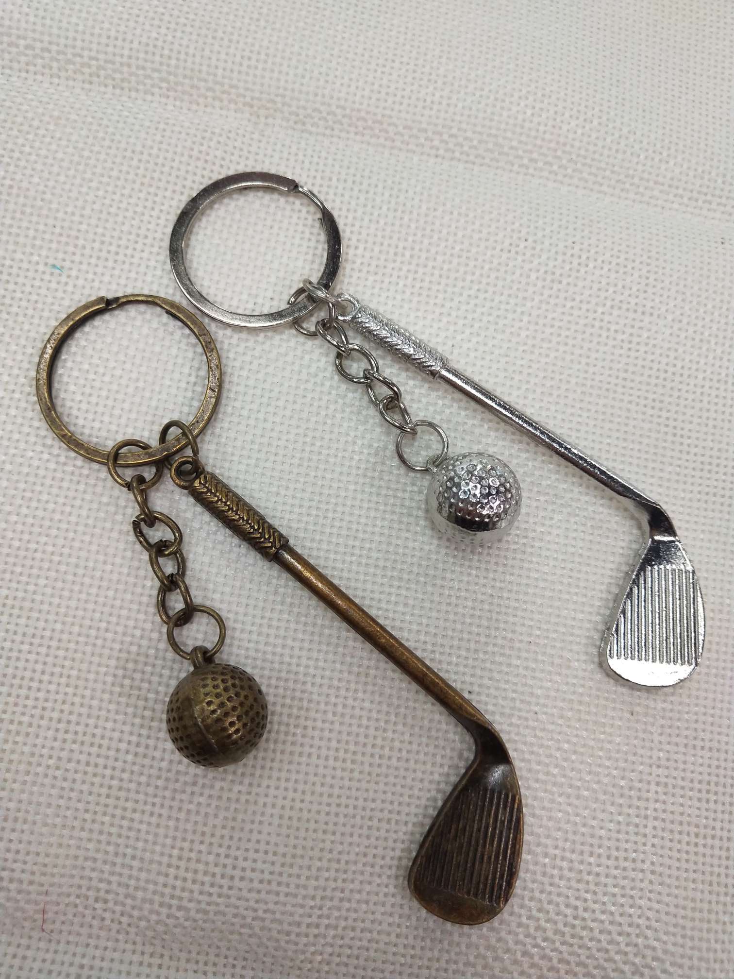 高尔夫球钥匙扣礼品金属高尔夫挂件高尔夫球钥匙链工艺品细节图
