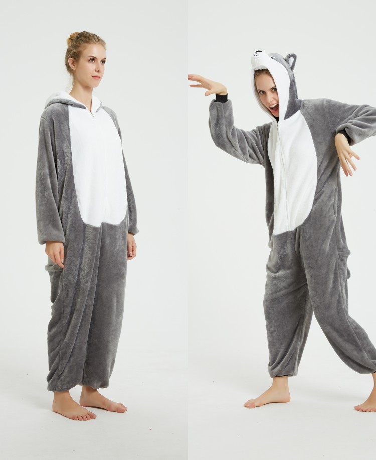 Flannel autumn and Winter Bubble Tianma Unicorn Animal one-piece pajamas and home wear 2020 New style detail image 5