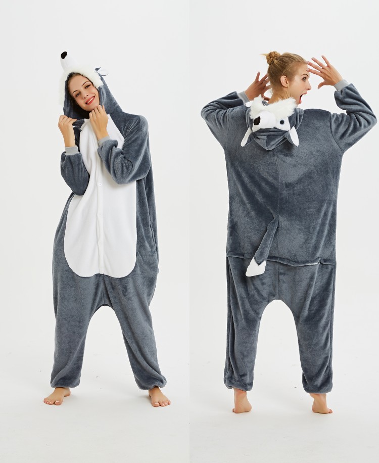 Flannel autumn and Winter Bubble Tianma Unicorn Animal one-piece pajamas and home wear 2020 New style detail image 11