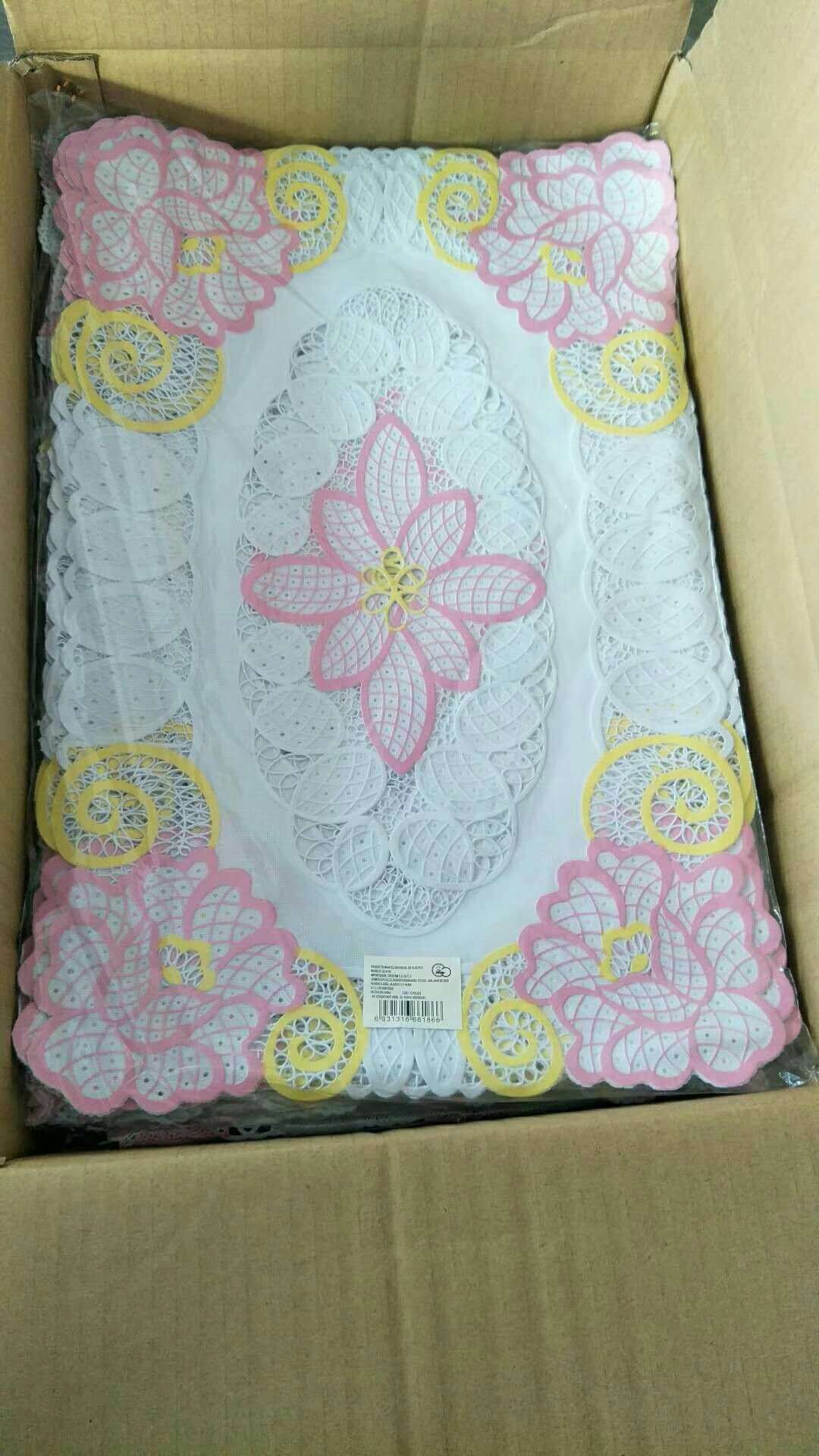 PVC蕾丝印花长方餐垫产品图