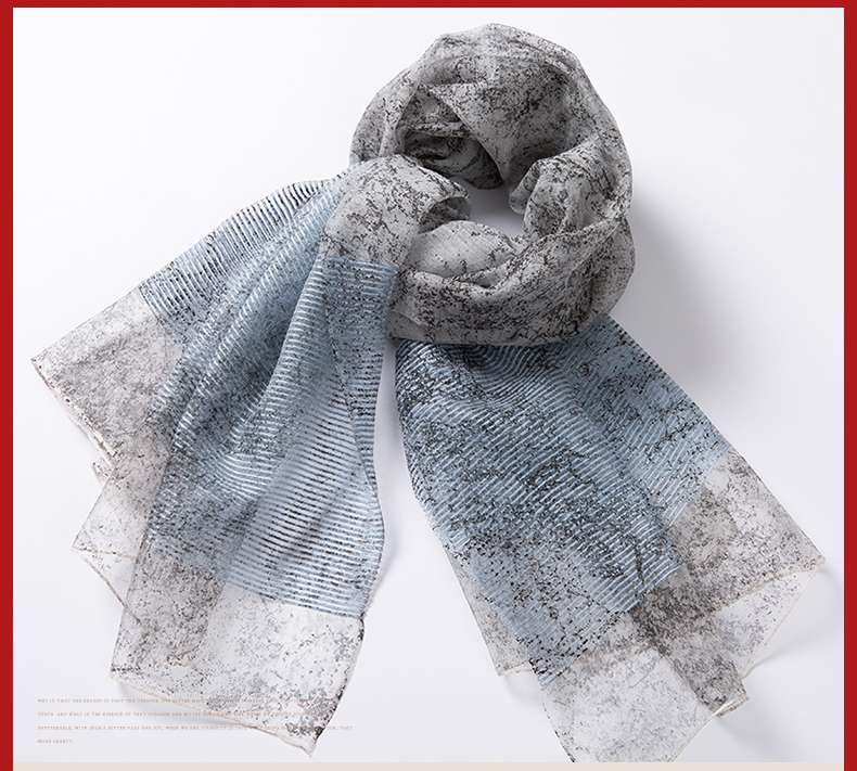 Silk scarves, real silk scarves, women's fashionable and versatile Spring and Autumn 2