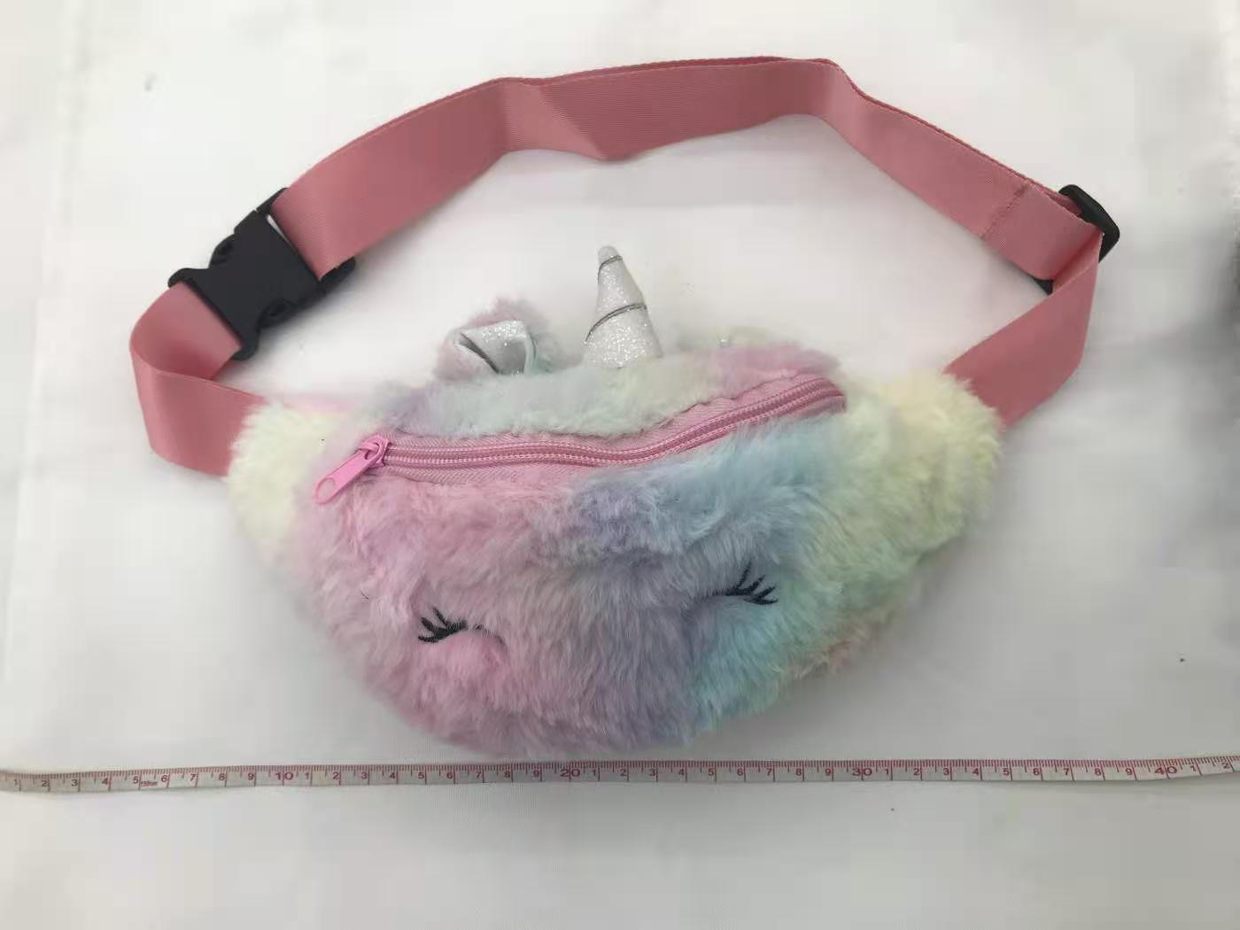 Children's Plush Fanny Pack Unicorn Fanny Pack Colorful Fanny Pack