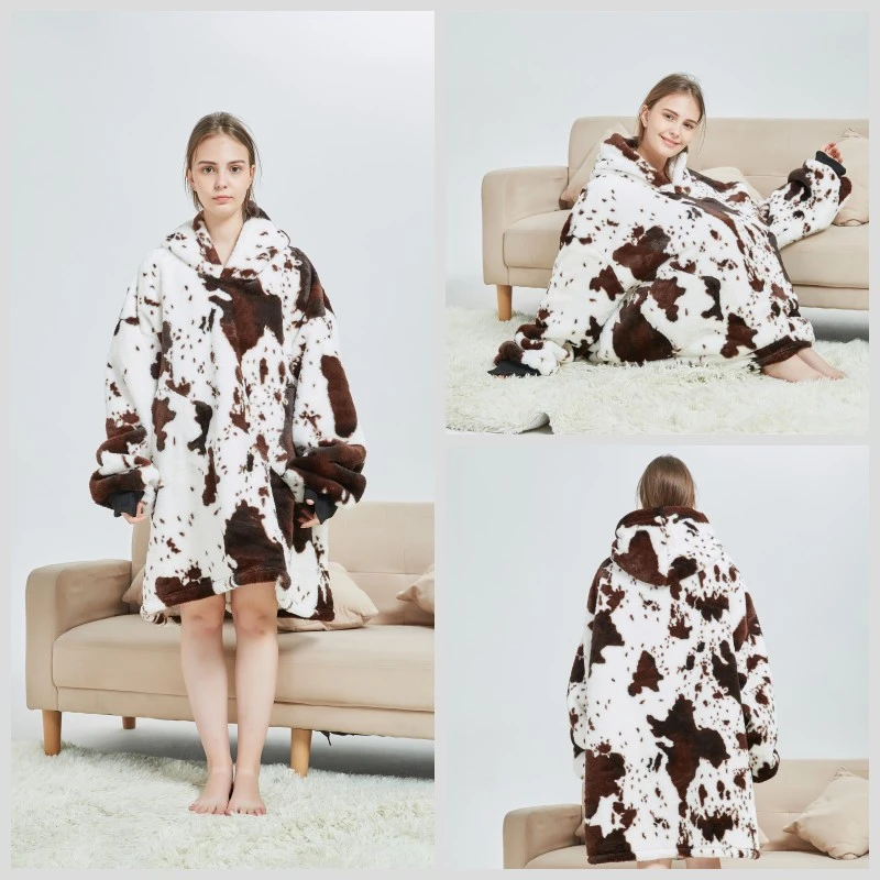 Unicorn Tianma bathrobe, Duopeng flannel lambskin thickened cold-proof and warm pajamas new style detail image 4