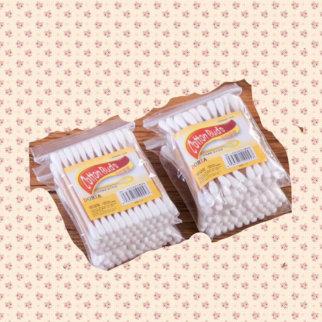 Manufacturers direct sales Yellow label 48 bags double-ended wooden swabs cotton swabs cotton swabs cotton ball swabs Makeup cotton swabs cotton swabs Item Picture