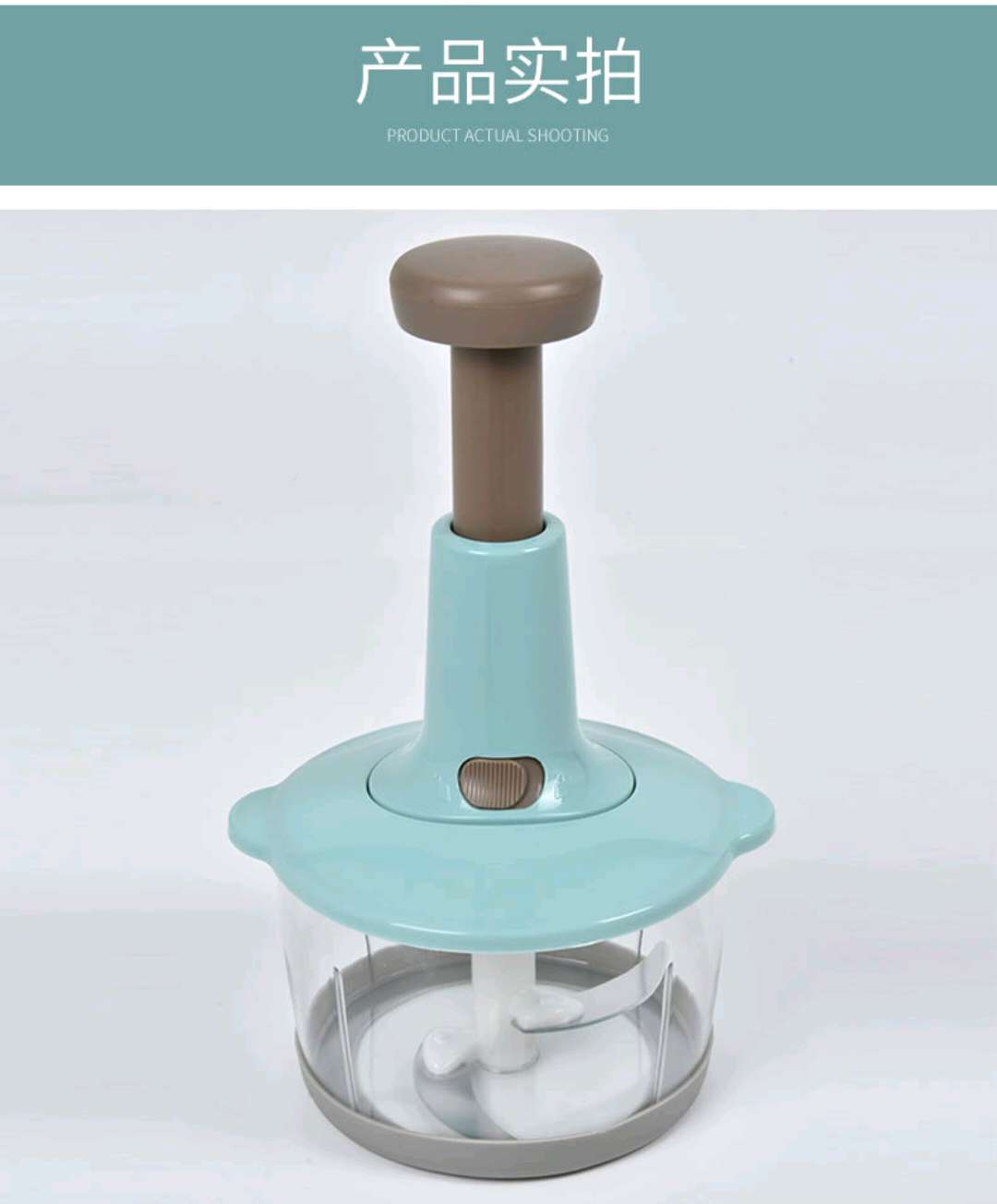 Hand press cooking machine Multi-functional hand clap cooking machine Press cooking machine kitchen dumpling stuffing pull garlic device
Contact number :13958405818 full figure