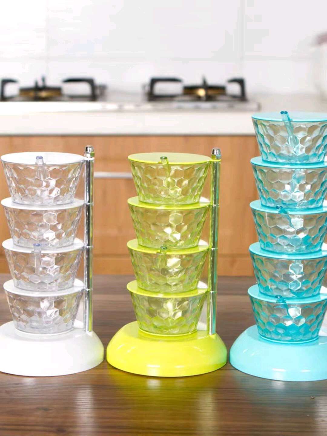 Vertical rotating spice box Multi-layer crystal plastic spice bottle Household Creative spice rack Kitchen ingredients
Tel :13958405818 undefined
