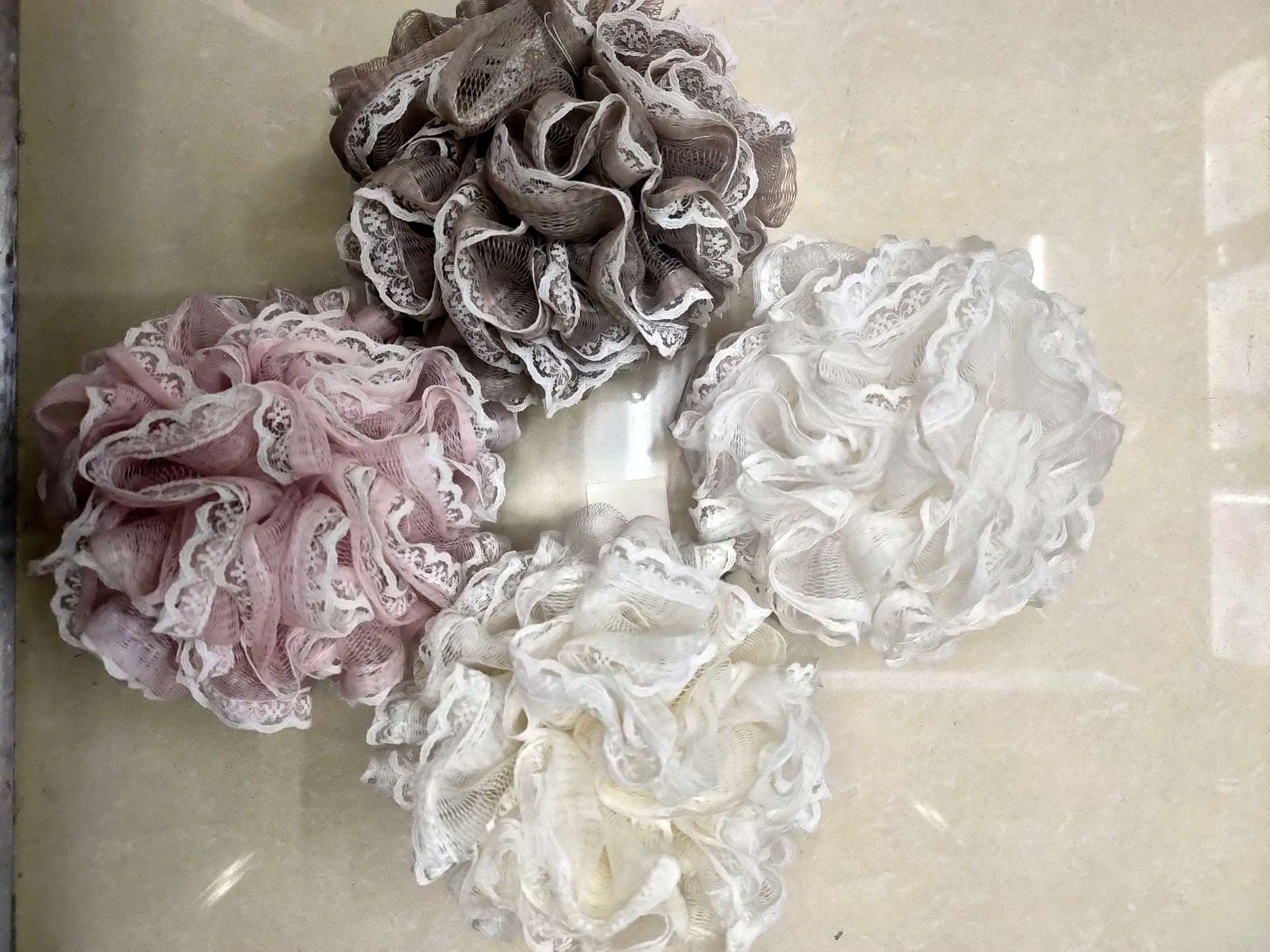 Lace bath ball full figure
