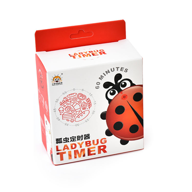 Creative children's gift RB295, cute ladybug magnetic sticker timer, kitchen mechanical timer, time reminder undefined