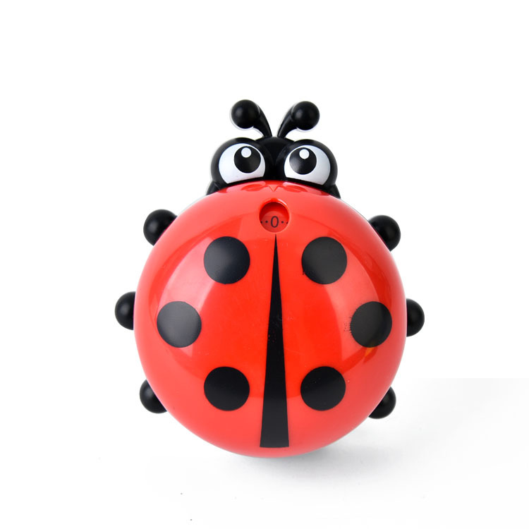 Creative children's gift RB295, cute ladybug magnetic sticker timer, kitchen mechanical timer, time reminder details Picture