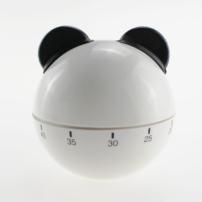 Manual mechanical timer, cartoon panda timer, kitchen 60-minute timer, time limit reminder detail image 3
