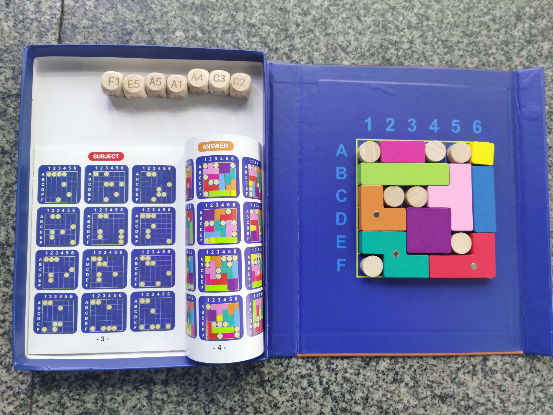 Logic block wooden toys children's educational toys thinking cognitive exercise