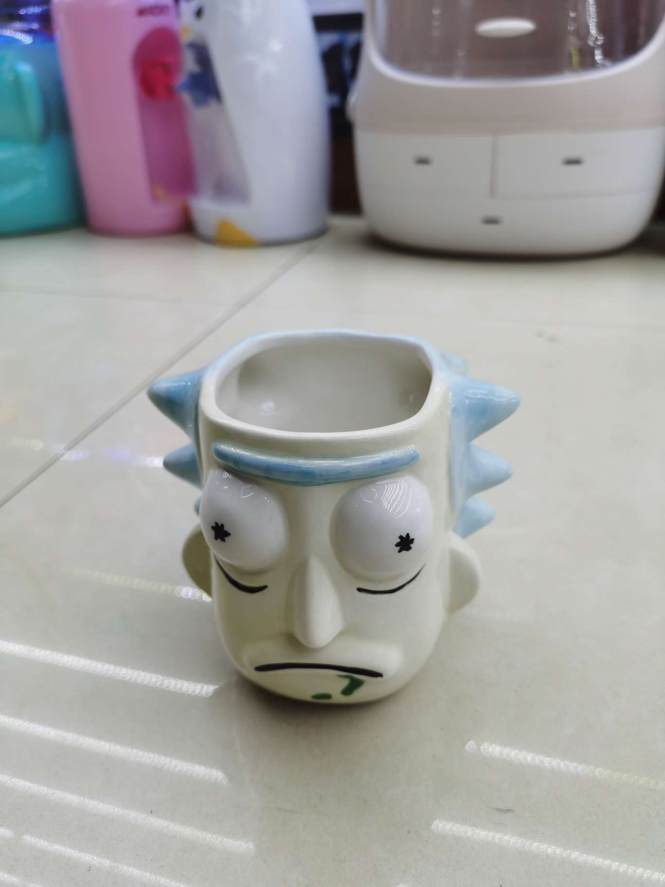 3D立体老人陶瓷杯 马克杯 创意陶瓷杯 咖啡杯