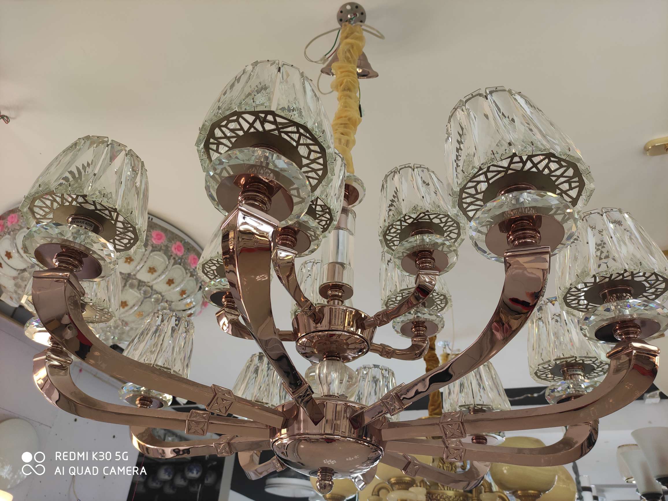 美洛尼15头吊灯详情图2