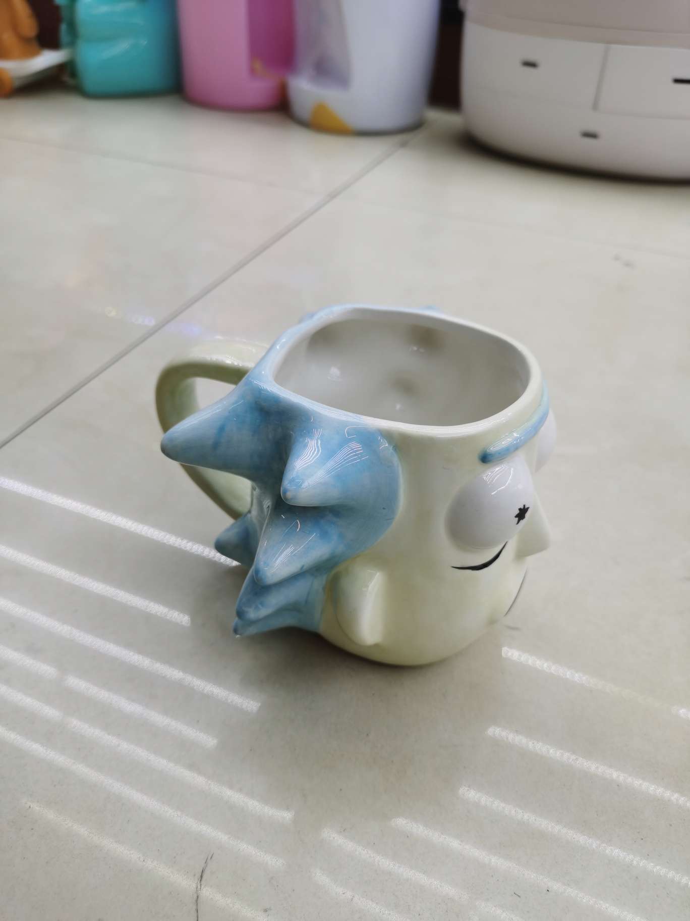 3D立体老人陶瓷杯 马克杯 创意陶瓷杯 咖啡杯产品图