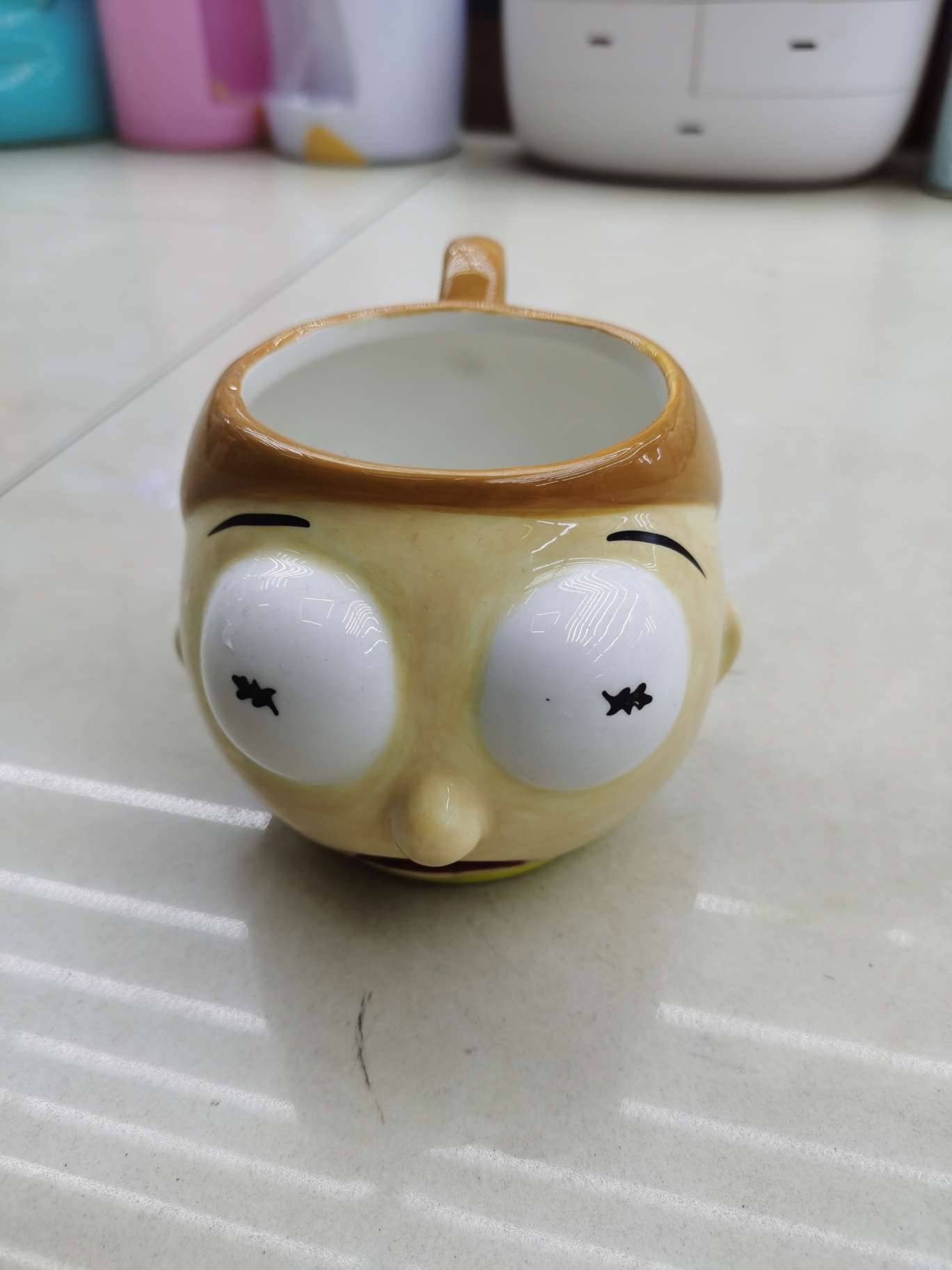 Rick and Morty mug瑞克与莫蒂立体卡通马克杯陶瓷咖啡杯生日礼物  小孩陶瓷杯