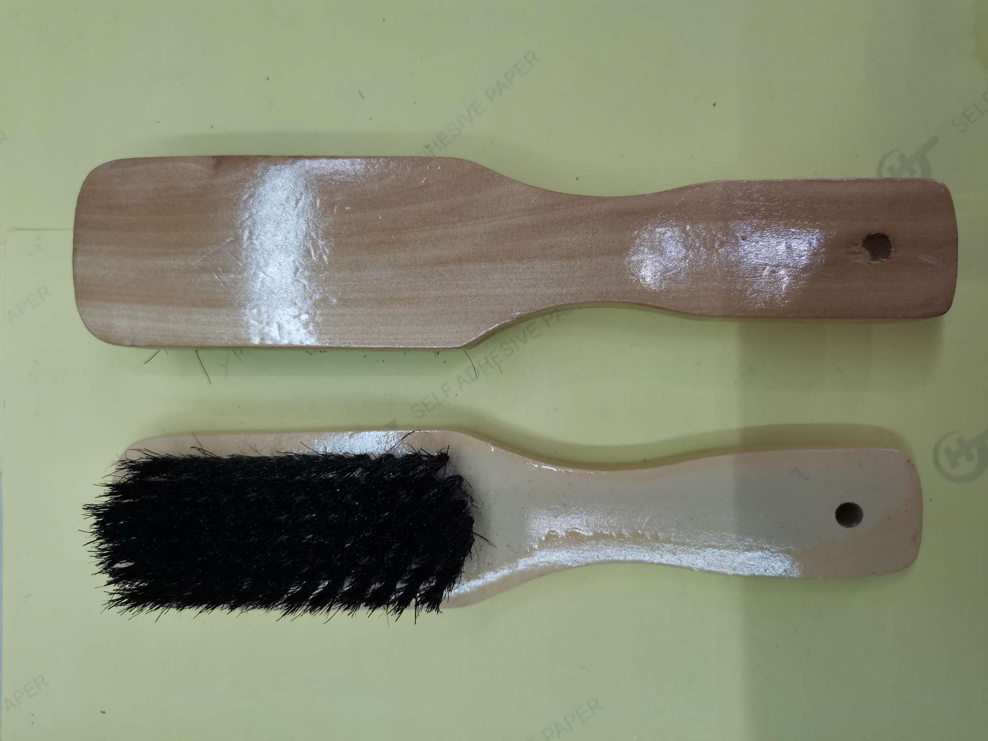 Shoe Brush With Wooden Handle