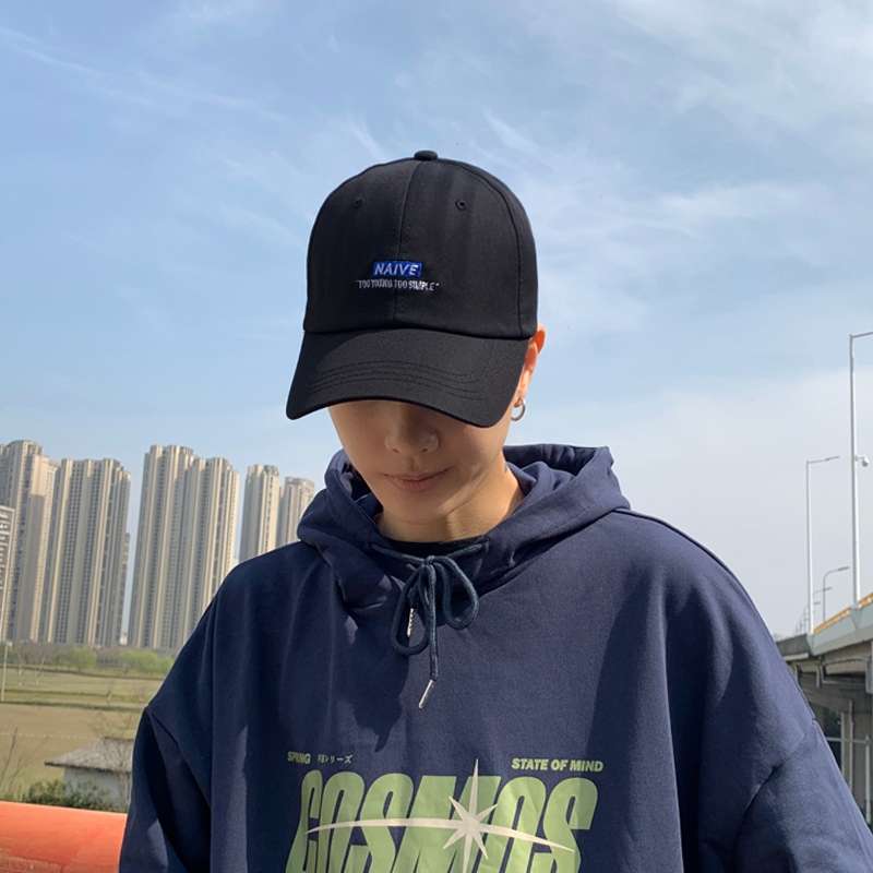 棒球帽男日系鸭舌帽男韩版休闲百搭帽子男潮人字母时尚夏天遮阳帽