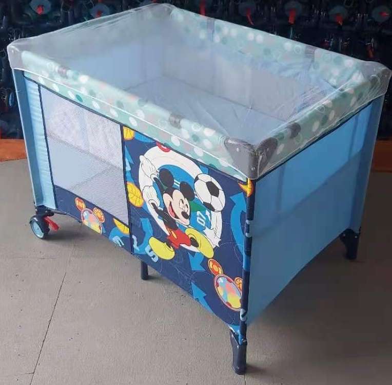 Double-layer crib with flat mosquito net details Picture