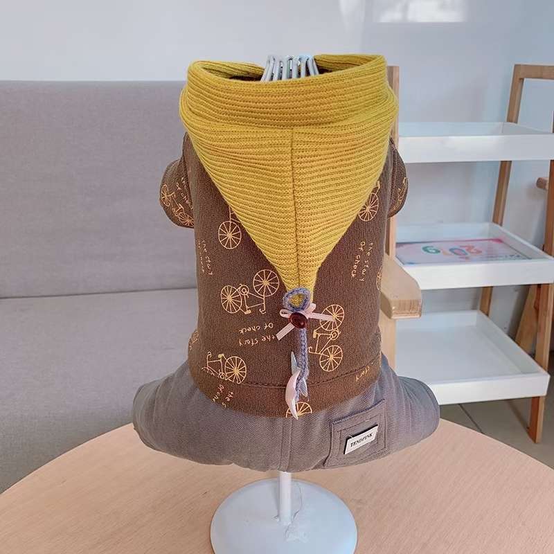 Pet baby winter clothes with wool and thick cotton fabric!
