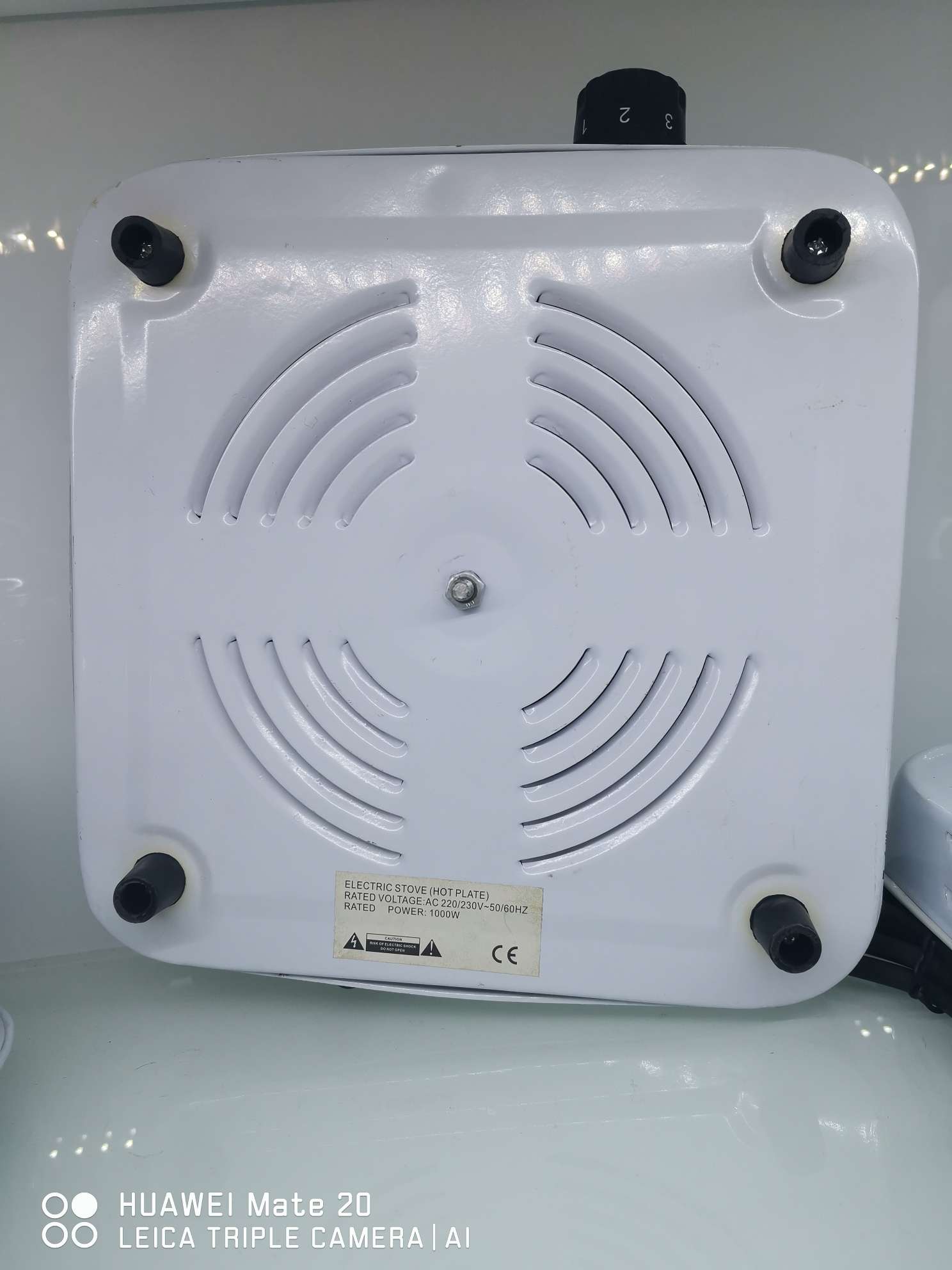Single-burner electric stove Specification image