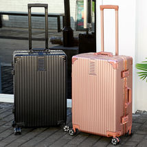 新款学生旅行箱铝框拉杆箱大容量行李箱硬壳箱子万向轮