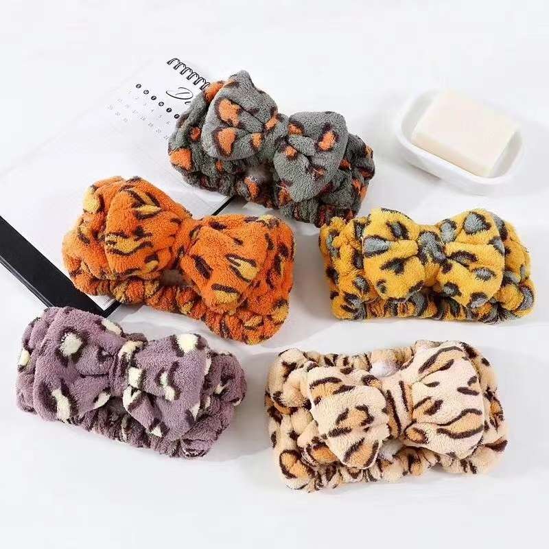 Creative Leopard Hair Band Does Not Lose Hair Does Not Tighten The Makeup Remover Face Mask Essential Magic