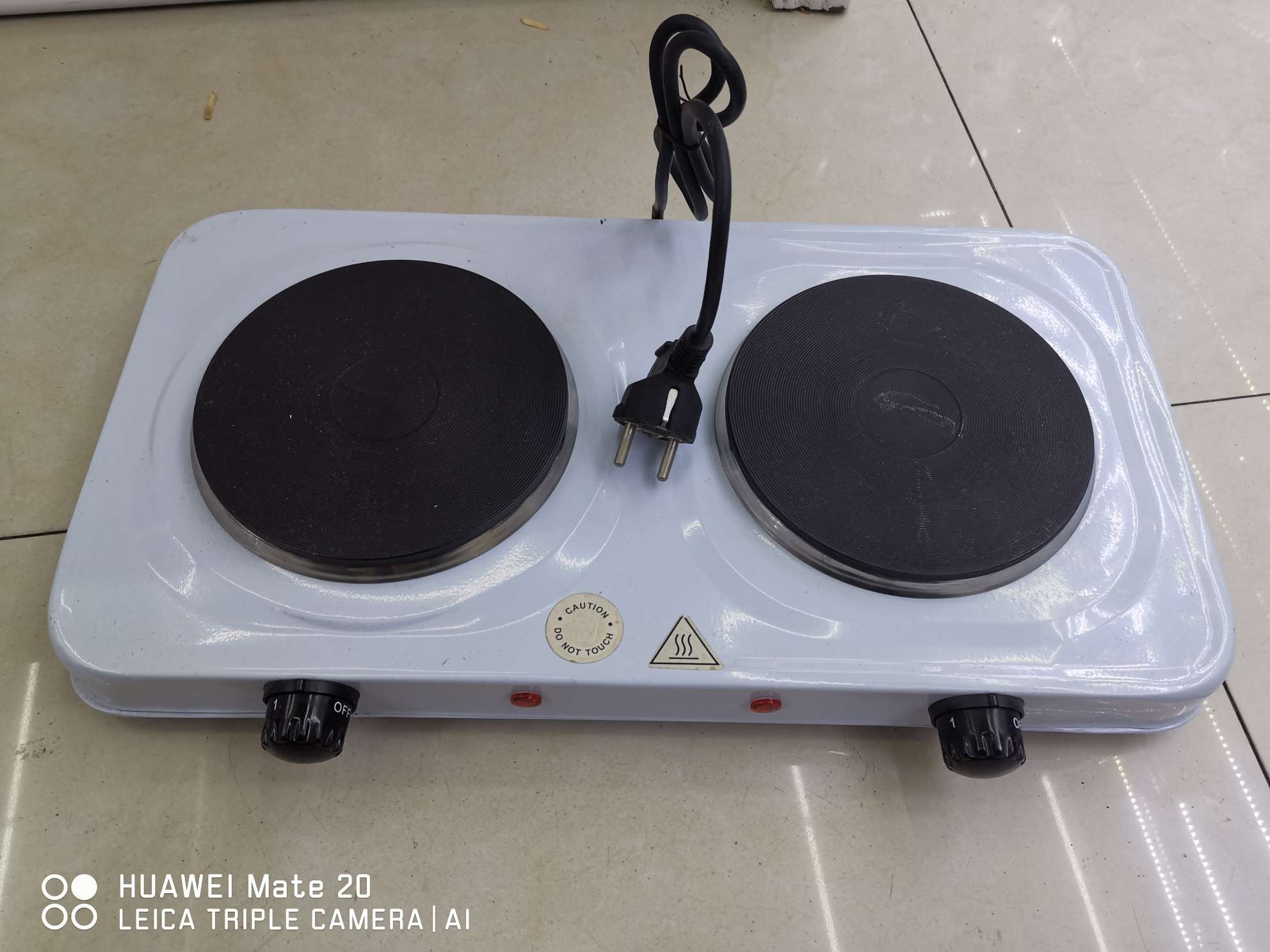 Double household electric stove