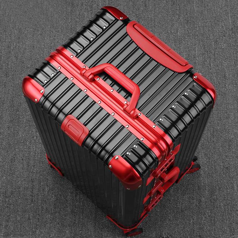 新款学生旅行箱铝框拉杆箱大容量行李箱硬壳箱子万向轮05图