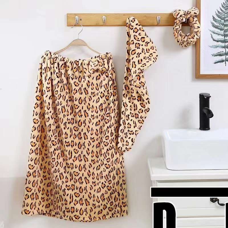 Creative Leopard Hair Band Does Not Lose Hair Does Not Tighten The Makeup Remover Face Mask Essential Magic Specification drawing