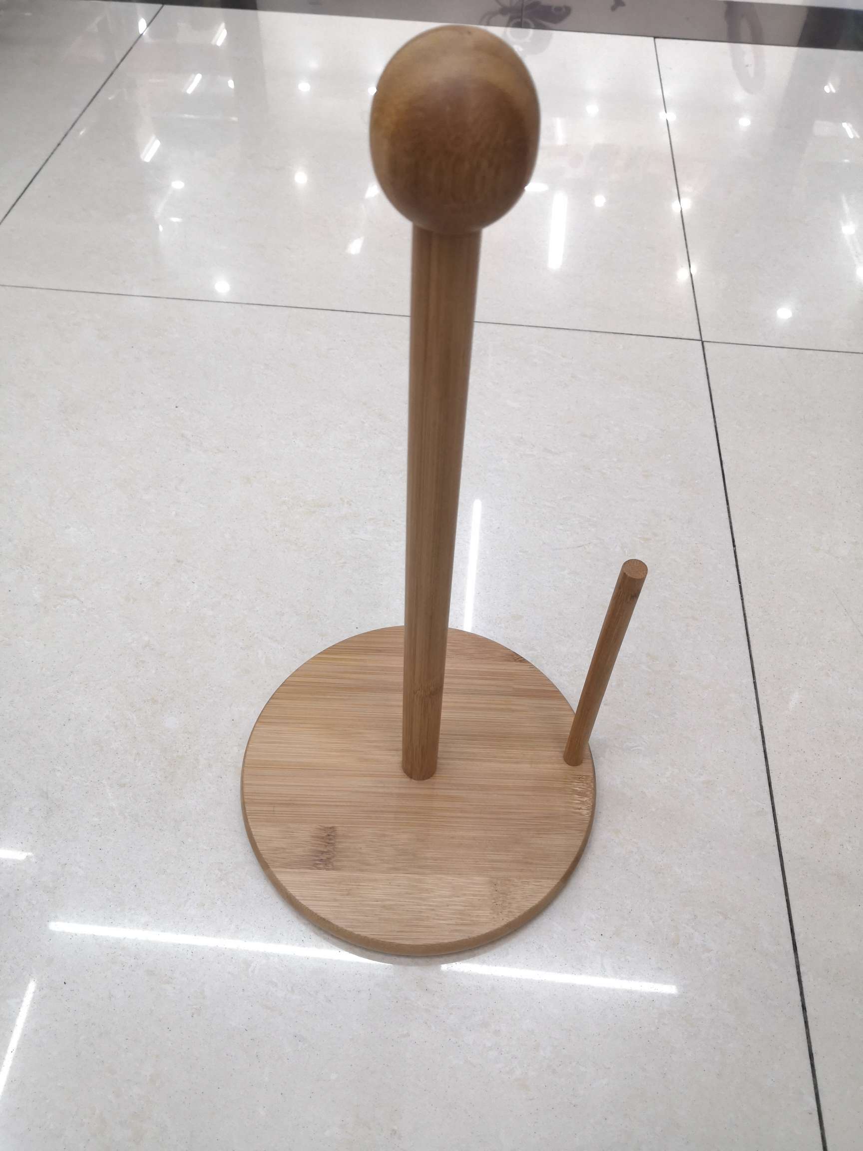 竹子纸巾架，懒人抹布架