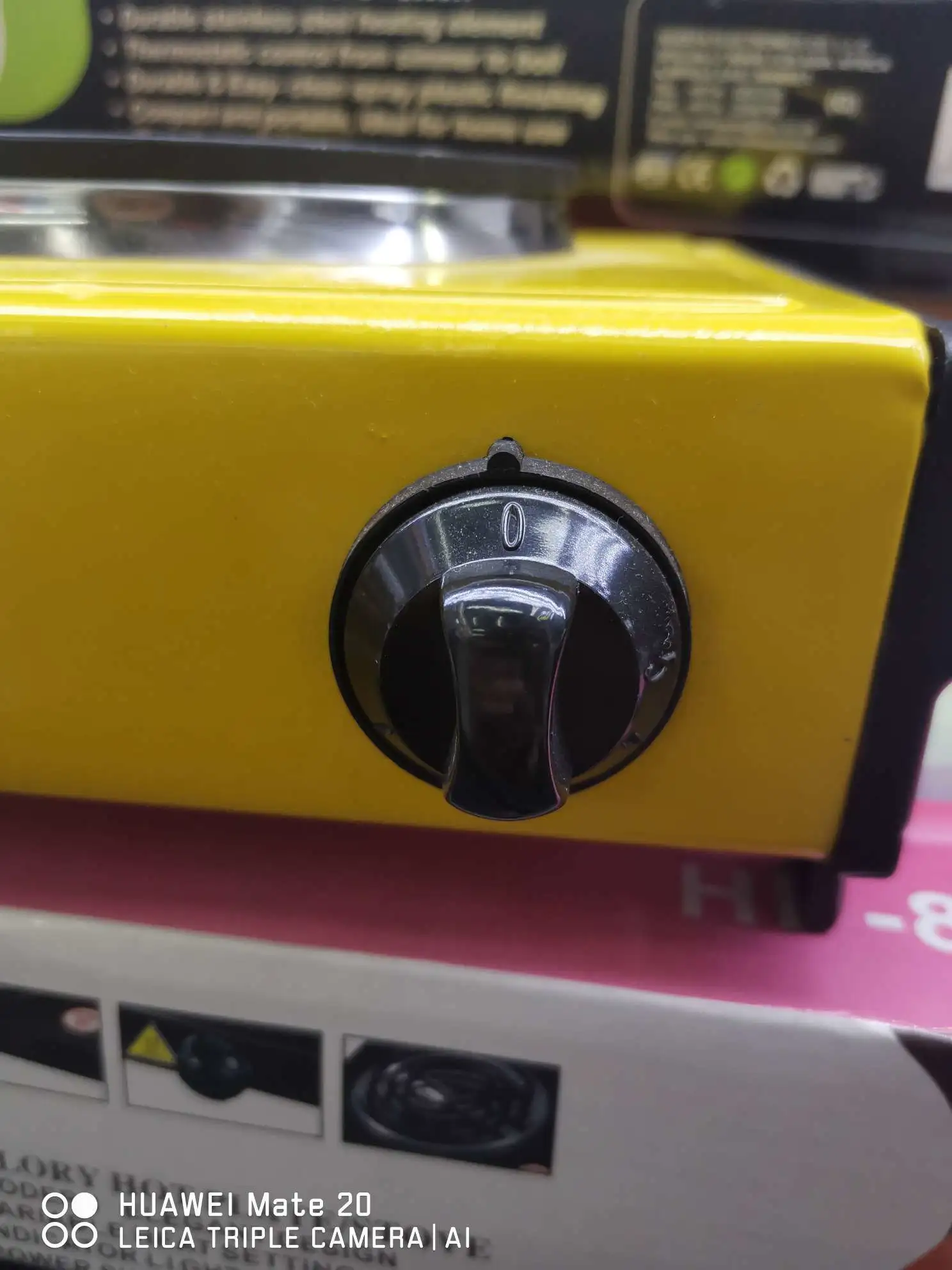 Single-burner electric stoves are mostly used as kitchen appliances in yellow detail image 1