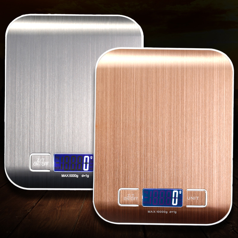 Charging Plate Stainless Steel Kitchen Scale 5Kg Baking Scale 10Kg Small Table Scale Food Gram Scale Specification drawing